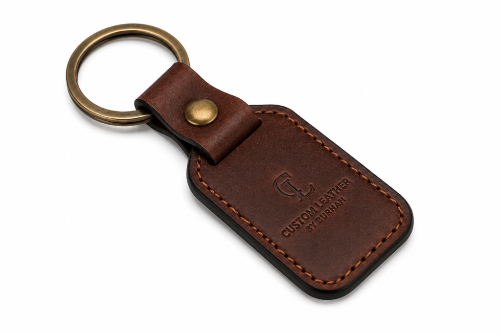 leather keychain