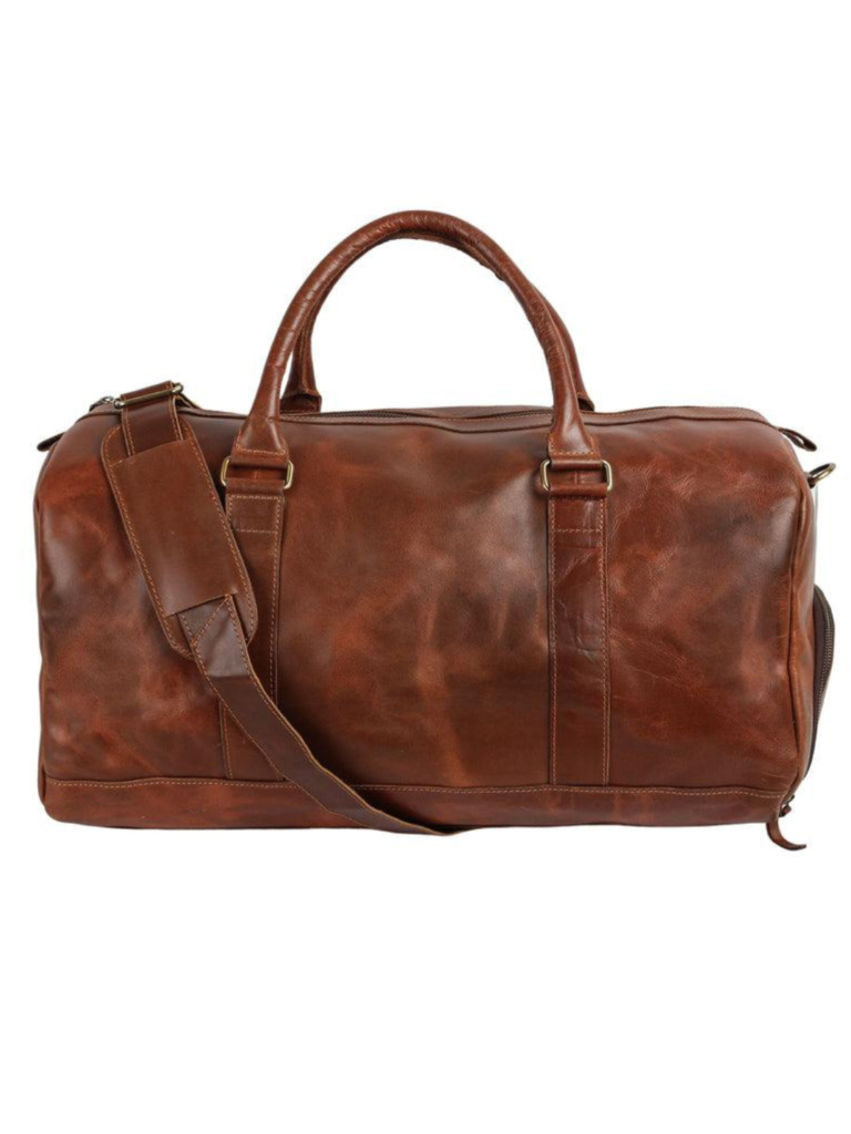 leather travel bag