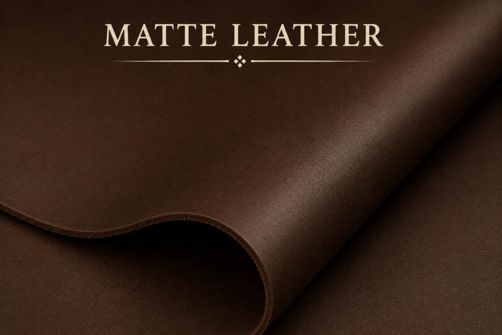 matte leather