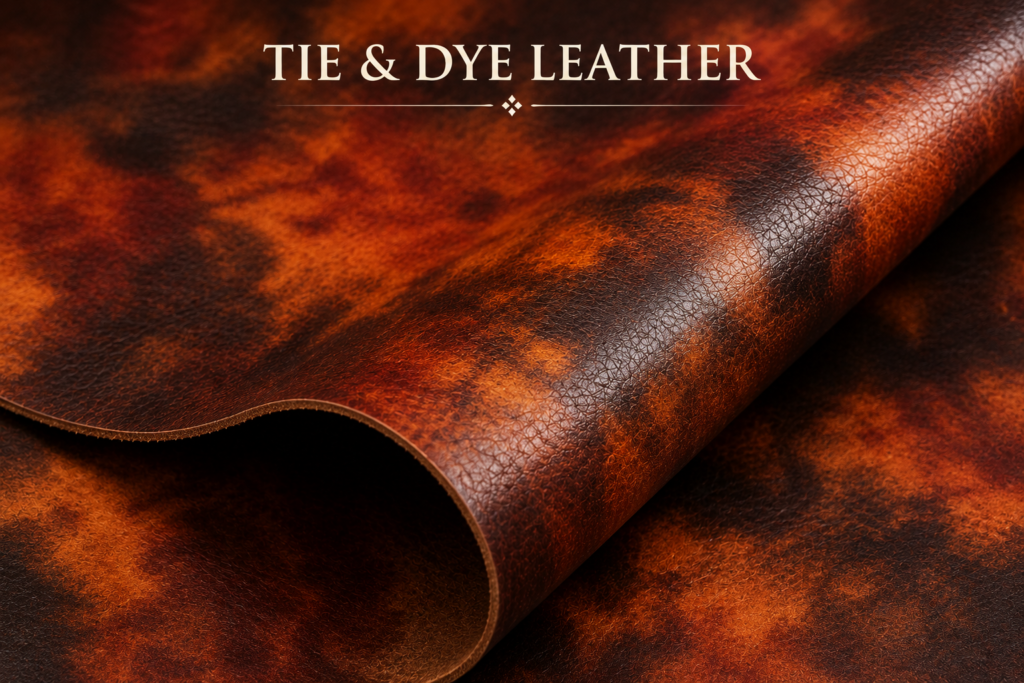 tie and dye leather